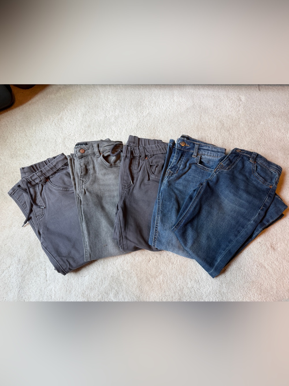 Mixed Kids Boys Casual Pants and Jeans Stack - Blue and Gray